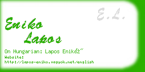 eniko lapos business card